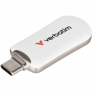 Verbatim 256GB Plectra USB-C Flash Drive - White