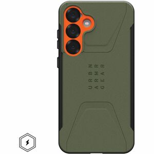 Urban Armor Gear Civilian Galaxy S25 Plus Case - Olive Drab/Orange