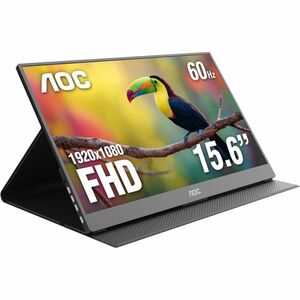 AOC 16E10 16" Class Full HD LED Monitor - 16:9 - Black