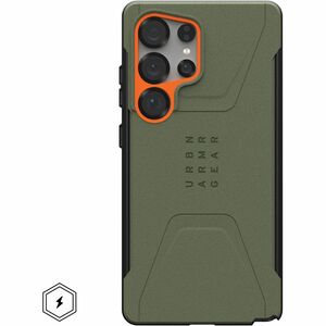 Urban Armor Gear Civilian Galaxy S25 Ultra Case - Olive Drab/Orange