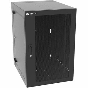 Vertiv VR Rack 19U Server Rack Enclosure | Wall Mount | 914.4x609.6x787.4mm 36x24x31in (HxWxD) | Solid door | Full depth | rack cabinet (VR1011)