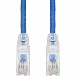 AddOn 9ft Blue CAT6A PVC Ethernet Cable Snagless Easy Clear Boot TAA RJ-45 M/M CAT 6A