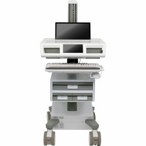 Ergotron Mosaic Laptop Cart, DC Power, Tier 2 Std 1x2, US/CA/MX