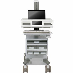 Ergotron Mosaic Laptop Cart, AC Power, Tier 3 Std 1x2x3, US/CA/MX