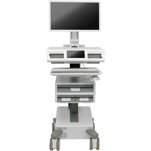 Ergotron Mosaic LCD Cart, DC Power, Tier 2 Std 1x2, US/CA/MX