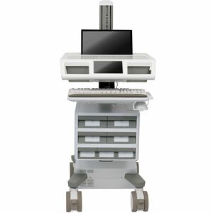 Ergotron Mosaic Laptop Cart, DC Power, Tier 3 Std 2x2x3, US/CA/MX