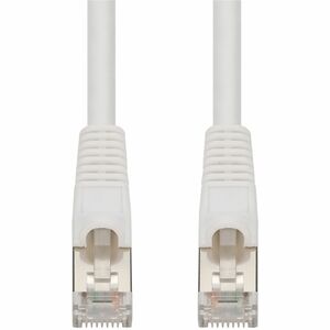 AddOn 7ft White CAT7 Shielded (S/FTP) PVC Ethernet Cable Snagless Bubble Boot RJ-45 M/M CAT 7