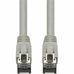 AddOn 5ft Gray CAT8 Shielded (S/FTP) PVC Ethernet Cable Snagless Easy Boot RJ-45 M/M CAT 8