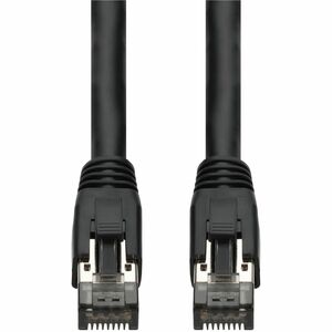 AddOn 25ft Black CAT8 Shielded (S/FTP) PVC Ethernet Cable Snagless Easy Boot RJ-45 M/M CAT 8