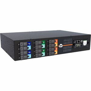Vertiv PowerIT VP6U62A2 Upgradeable Outlet Level Monitoring HD rPDU, Horizontal, Three Phase, 24 Combination C13/C19 Outlets, 60/63A, 240/415V WYE, 2U