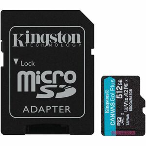 Kingston Canvas Go! Plus 512 GB Class 10/UHS-I (U3) V30 microSDXC