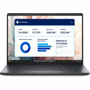 Dell Pro 13 Premium PA13250 13.3" Copilot+ PC Notebook - Full HD Plus - 60 Hz - Intel Core Ultra 7 266V - vPro Technology - 16 GB - 512 GB SSD - English (US) Keyboard - Magnetite