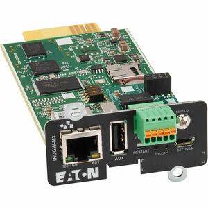 Eaton Cybersecure Gigabit Industrial Gateway Card for UPS and PDU, UL 2900-1 and IEC 62443-4-2 Certified