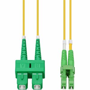AddOn 5m ASC to ALC Yellow OS2 Duplex OFNR (Riser-Rated) SMF (Single Mode) Fiber Patch Cable, 9/125