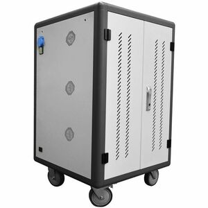 4XEM 36-Port Sliding Shelf Tablet & Laptop PDU Charging Cart