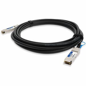 AddOn HP JG328A to Palo Alto Networks PAN-QSFP-DAC-5M Compatible TAA Compliant 40GBase-CU QSFP+ to QSFP+ Direct Attach Cable (Passive Twinax, 5m)