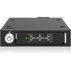 Icy Dock ToughArmor MB601V5K-B Drive Enclosure for 3.5" U.2, U.3, PCI Express NVMe - PCI Express Host Interface External - Black