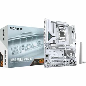 GIGABYTE Ultra Durable B850 EAGLE WIFI7 ICE Gaming Desktop Motherboard - AMD B850 Chipset - Socket AM5 - ATX