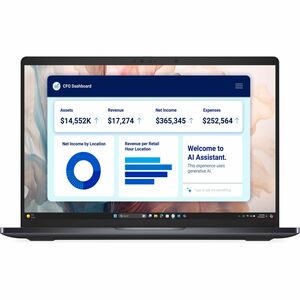 Dell Pro 14 Premium PA14250 14" Touchscreen Copilot+ PC Notebook - QHD+ - 60 Hz - Intel Core Ultra 7 268V - vPro Technology - Intel Evo Platform - 32 GB - 512 GB SSD - English (US) Keyboard - Smart Card Reader - Magnetite