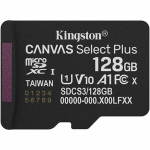 Kingston Canvas Select Plus 128 GB Class 10/UHS-I (U1) V10 microSDXC - 1