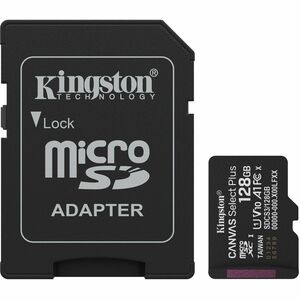 Kingston Canvas Select Plus 128 GB Class 10/UHS-I (U1) V10 microSDXC - 1