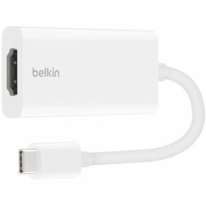 Belkin USB-C (M) to HDMI (F) Audio Video Adapter - Supports Dolby Vision - 4K at 60Hz - Adapter Cable - White