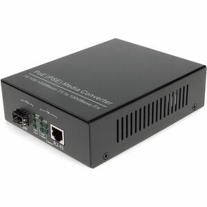 AddOn 10/100/1000Base-TX(RJ-45) to Open SFP Port POE Media Converter