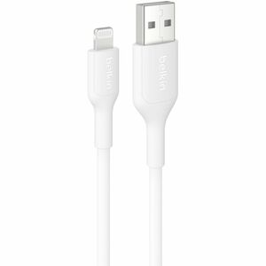 Belkin BoostCharge USB-A Cable with Lightning Connector, 3.3ft/1m, White