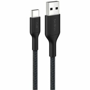 Belkin BoostCharge Pro Braided USB-A to USB-C Cable 15W, 9.8ft/3m, Black