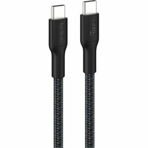 Belkin BoostCharge Pro USB-C to USB-C Braided Cable 240W, 9.8ft/3m, Black