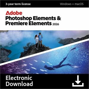 Download Adobe Photoshop and Premier Elements 2026 1 User 3 Year