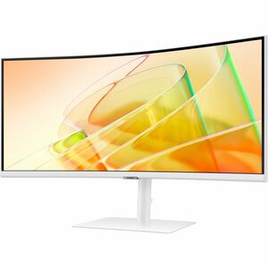 Samsung ViewFinity S6 S34C654TAN 34" Class UW-QHD Curved Screen LCD Monitor - 21:9 - Warm White