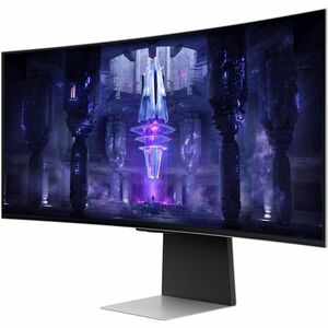 Samsung Odyssey OLED G8 S34BG850SL 34" Class UW-QHD Curved Screen Smart Gaming OLED Monitor - 21:9 - Silver