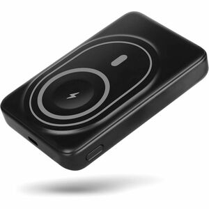 Aluratek 10,000mAh Wireless Power Bank with Built-in Lightning/Type-C Cables
