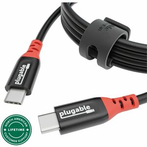 Plugable USB C to USB C Cable, Data Blocker Charge Only Cable (2m/6.6ft): 240W Safe Fast Charging