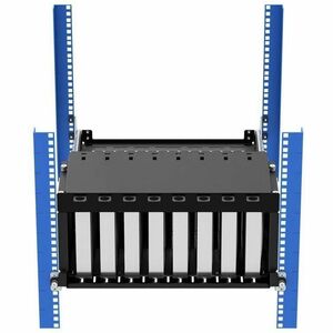 Rack Solutions Mounting Bracket for Desktop Computer, Mac mini, PC - Black - Vertical - TAA Compliant
