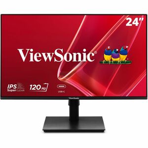 ViewSonic VA2448-MHU 24 Inch 1080p Monitor, IPS Display with 120Hz for Smooth Home and Office Viewing, Variable Refresh Rate for Home and Office, Advanced Ergonomics, HDMI, VGA, and USB C Inputs