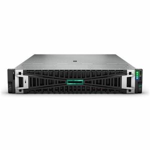 HPE ProLiant DL385 G11 2U Rack Server - 1 x AMD EPYC 9124 2.70 GHz - 64 GB RAM - 960 GB SSD - (2 x 480GB) SSD Configuration - 12Gb/s SAS, Serial ATA/600, NVMe Controller