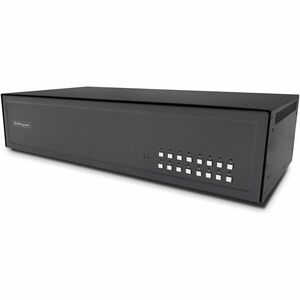 StarTech Secure 16-Port KVM Switch, DVI, NIAP 4.0, Metal Housing, CAC Port, Made in the USA