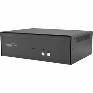 StarTech Secure 2-Port KVM Switch, DisplayPort, 4K 30Hz, NIAP 4.0, Metal Housing, Made in the USA