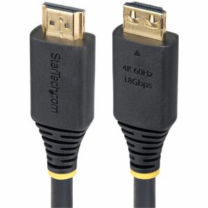 StarTech 50cm (1.6ft) High Speed HDMI Cable with Gripping Connectors, 4K 60Hz/1440p 144Hz, 18Gbps, UHD HDMI Cord, TPE Jacket