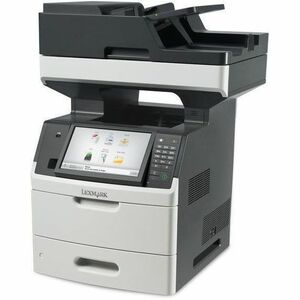 Lexmark MX711DE Wired Laser Multifunction Printer - Monochrome - Gray, White