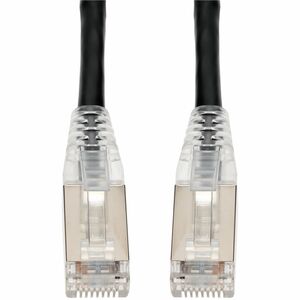 AddOn 22ft Black CAT 6A Shielded PVC Ethernet Cable Snagless Easy Clear Boot RJ-45 M/M