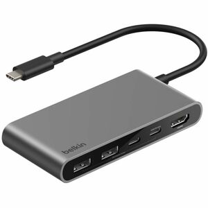Belkin 5-Port USB-C Hub - USB-C to 2xUSB-A, 2xUSB-C, 1x4K HDMI - Docking Station - Black