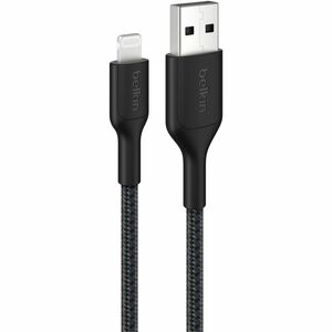 Belkin BoostCharge Pro Braided USB-A Cable with Lightning Connector, 3.3ft/1m, Black