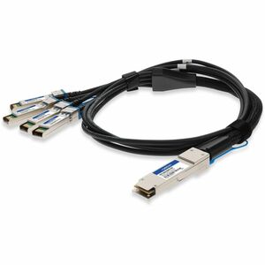 AddOn Alcatel-Lucent Nokia QSFP-100G-C2M to Intel XXVDACBL2M Compatible TAA 100GBase-CU QSFP28 to 4xSFP28 Direct Attach Cable (Passive Twinax, 2m)
