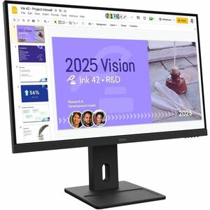 Lenovo ThinkVision E27Q-40 27" Class WQHD LED Monitor - 16:9 - Raven Black