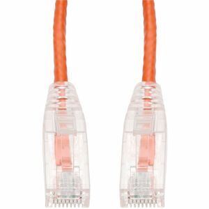 AddOn 5-Pack 5ft Orange CAT 6 Slim PVC Ethernet Cable Snagless Clear-Claw RJ-45 M/M Bulk Bag Packaged, No Twist Ties