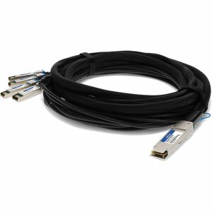 AddOn Extreme Networks to Fortinet Compatible TAA 40GBase-CU QSFP+ to 4xSFP+ Direct Attach Cable (Passive Twinax, 0.5m)