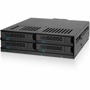 Icy Dock ExpressCage MB324SP-1B Drive Enclosure for 5.25" SATA/600, 12Gb/s SAS Rack-mountable - Black